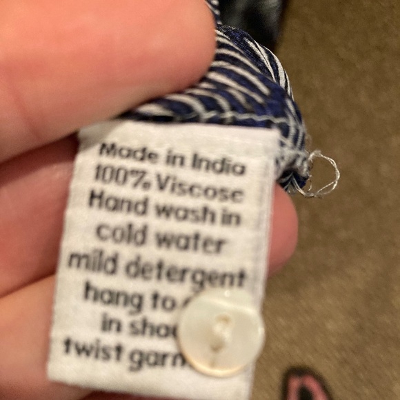 Tunic Blouse (M) Blue/Cream Oneseason Australia - Picture 3 of 7